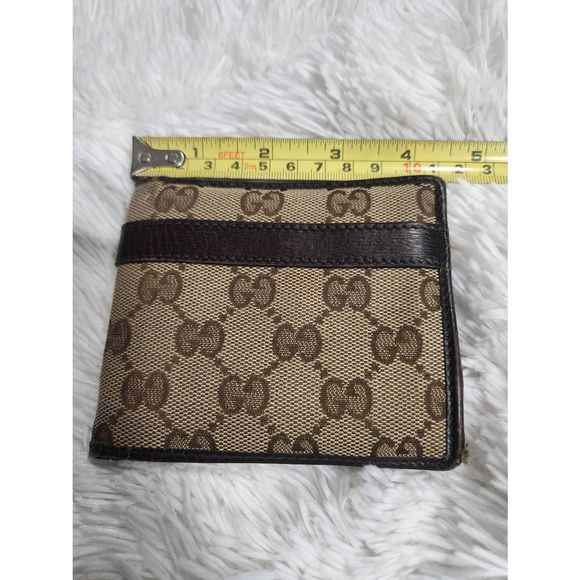 Men's Bi-Fold Gucci Monogram Logo Wallet ~ Authentic - Picture 10 of 10